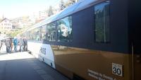 Fahrt mit dem Panoramic-Express (Bahnhof Montreux)