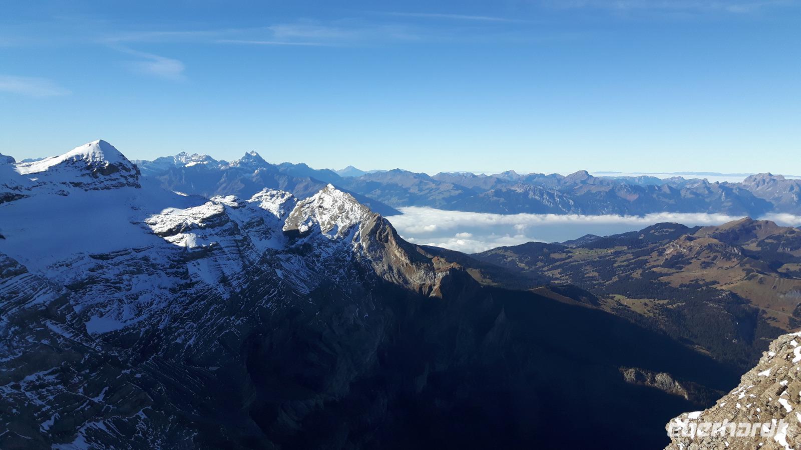 auf dem Glacier 3000 ...