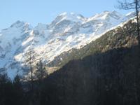 018 Fahrt mit dem Bernina-Express - Blick zum Piz Bernina und dem Monteratschgletscher