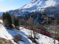 032 Fahrt mit dem Bernina-Express - Stopp an den Alp Grüm