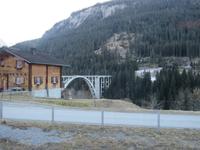 207 Fahrt mit der Arosa-Bahn - Langwieser Viadukt