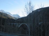 208 Fahrt mit der Arosa-Bahn - Langwieser Viadukt