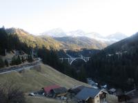 210 Fahrt mit der Arosa-Bahn - Langwieser Viadukt