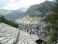 Blick auf Zermatt vom Riedweg