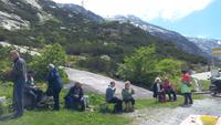 Grimselpass-Rast mit Käsepicknick