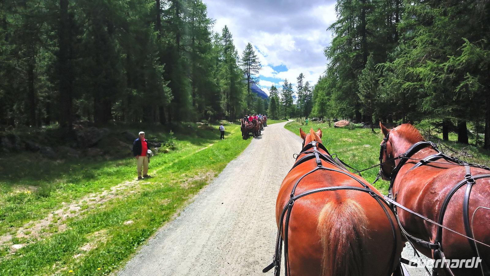 Fahrt ins Rosegg Tal, Schweiz