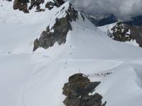 Eiger, Mönch, Jungfrau - Ausflug Jungfraujoch - Blick zum Plateau