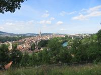 Eiger, Mönch, Jungfrau - Ausflug nach Bern Stadtführung - Rosengarten Blick über Bern