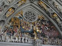 Eiger, Mönch, Jungfrau - Ausflug nach Bern Stadtführung - Münster - Darstellung des jüngsten Gerichtes