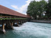 Eiger, Mönch, Jungfrau - Ausflug nach Thun - Wehr an der Aare