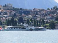 Eiger, Mönch, Jungfrau - Schifffahrt auf dem Thunersee - Dampfschiff Blümlisalp