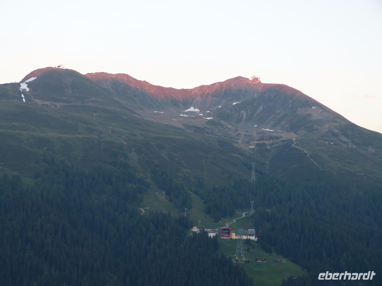 Blick von der Schatzalp zum Jakobahorn