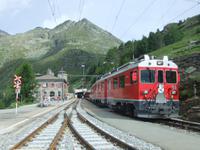 An der Station Alp Grüm