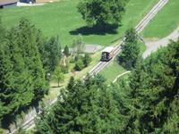 Ausflug auf das Stanserhorn - Fahrt mit der Standseilbahn