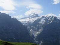 Ausflug auf den First - Blick zum Oberen Grindelwaldgletscher