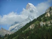 Vor unserer Abreise ein letzter Blick zum Matterhorn...