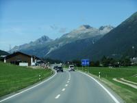 Fahrt durch das Engadin