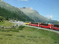 Fahrt mit dem Bernina-Express