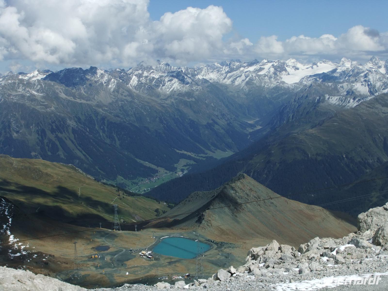 Blick vom Weißfluhjoch