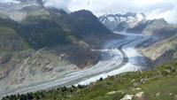 Bettmerhorn, Blick auf den Aletschgletscher