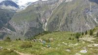 Zermatt, Rothorn, Wanderung entlang des Blumenwegs