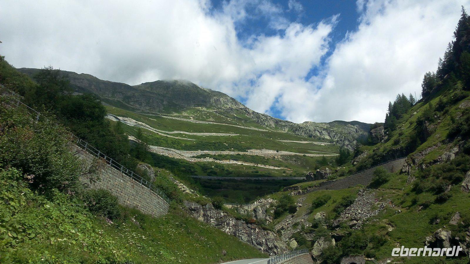 Fahrt von Zermatt nach Interlaken, Grimselpassstraße