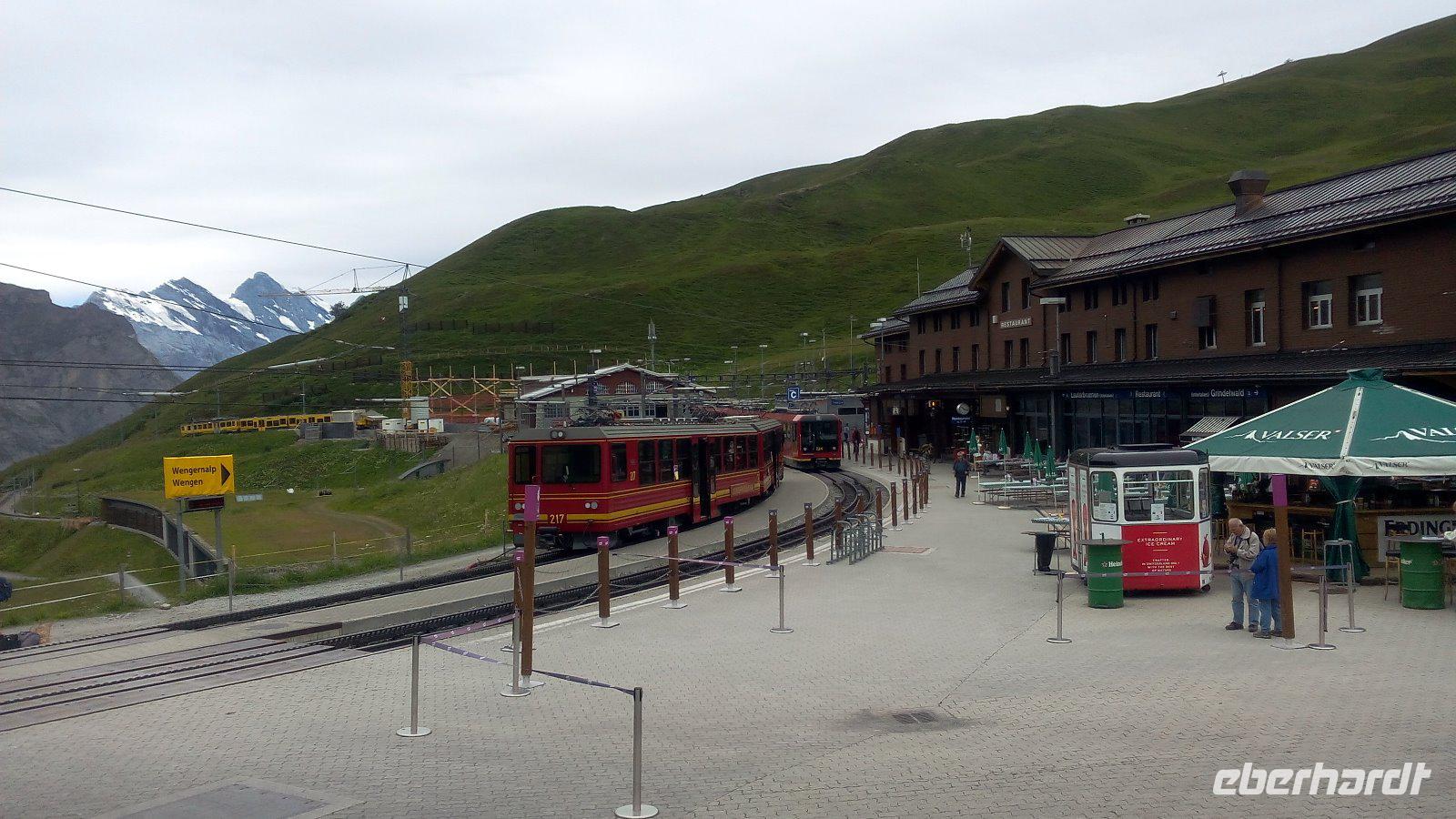 Fahrt zum Jungfraujoch, kleine Scheidegg