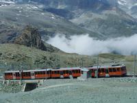 Mit der Gornergratbahn geht es wieder hinunter