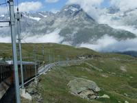 Blick aus dem Fenster der Gornergratbahn