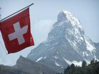 So verabschiedet sich das Matterhorn am Abend von uns