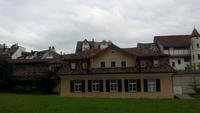 St. Gallen, Stadtführung,  die Mauer mit Wohnhaus