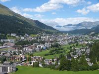 Blick auf Davos