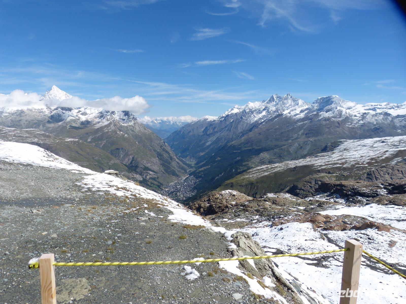 Blick vom Trockenen Steg nach Zermatt