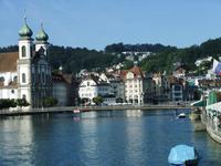 Blick zur Jesuitenkirche in Luzern