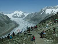 Blick zum Aletschgletscher