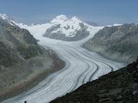 Blick zum Aletschgletscher