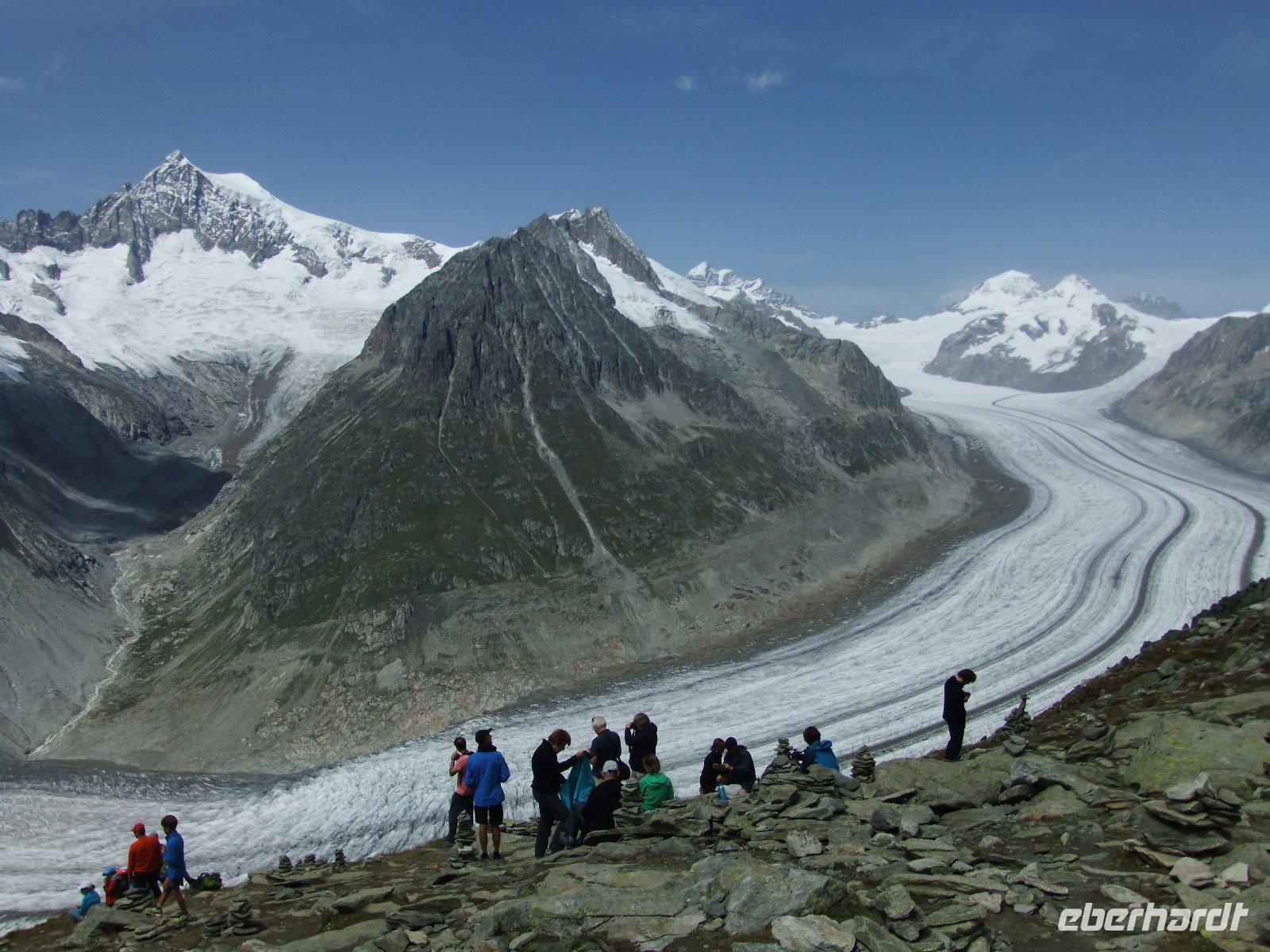 Blick zum Aletschgletscher