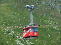 Mit der Kabinenbahn fahren wir aufs Eggishorn