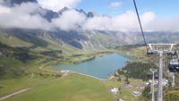 Fahrt mit dem TITLIS XPRESS (Blick zum Trübsee)