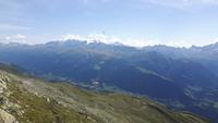 Fahrt vom Bettmerhorn zur Bettmeralp - Blick ins Rhonetal