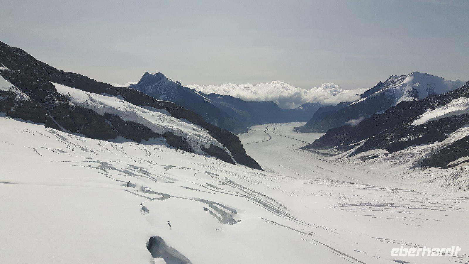 auf dem Jungfraujoch... (Sphinx-Aussichtspunkt - Großer Aletschgletscher)