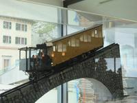 Ausflug auf den Pilatus - Modell der ersten Zahnradbahn