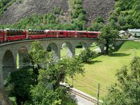 Fahrt mit dem Bernina - Express 