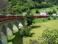 Fahrt mit dem Bernina - Express 