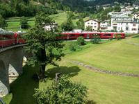 Fahrt mit dem Bernina - Express 