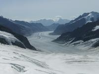 Blick zum Aletschgletscher