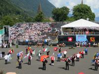 Interlaken - Festspiel zum Abschluß des Unspunnenfestes - Fahnenschwinger