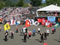 Interlaken - Festspiel zum Abschluß des Unspunnenfestes - Fahnenschwinger