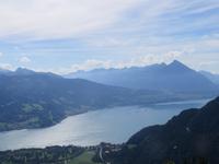 Fahrt auf den Harder Kulm - Blick zum Thunersee