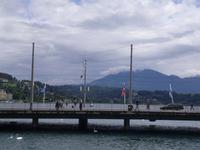 Luzern - Blick zur Seebrücke mit Rigi
